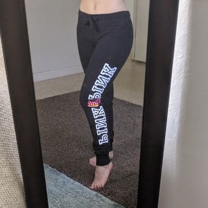 PINK Black Sweat Pants